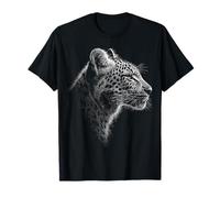 Stampa leopardata per amanti degli animali Illustrazione Opera d'arte leopardo Maglietta