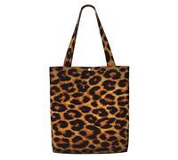 Stampa leopardata scura,Borse della spesa riutilizzabili, borse per la spesa, borsa a tracolla in tela di grande capacità