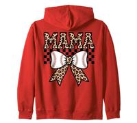 Stampa leopardata Tennis Mama perfetta per le mamme che amano il tennis Felpa con Cappuccio