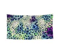 Stampa leopardata verde per interni ed esterni festivi festivi festeggiamenti Halloween evento sfondo decorazione