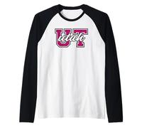 Stampa Leopardata Vintage Utah Giornata del Gioco Maglia con Maniche Raglan