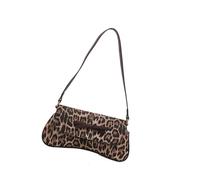 Stampa leopardi Borsa Ascella Per Le Donne Borsa Fiocchi Spalla Semplice Ascella Shopping Moda Pendolarismo Stampa Leopardo Spalla Per Le Donne Belle Archi Ascella Borsa Alla Moda, Caffè leopardato