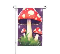 Stampa magica con fungo rosso, 30,5 x 45,7 cm, per portico, per tutte le stagioni, per esterni, cortile, decorazione per cortile