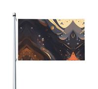 Stampa media scura Bandiera su entrambi i lati 3 x 5FT leggera e resistente al colore con asole Ideale per feste all'aperto e giardini.