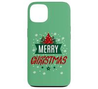 Stampa Merry Christmas Trees Buffalo Gingham - Vacanze carine Custodia per iPhone 13