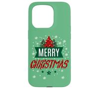 Stampa Merry Christmas Trees Buffalo Gingham - Vacanze carine Custodia per iPhone 15 Pro