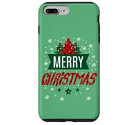Stampa Merry Christmas Trees Buffalo Gingham - Vacanze carine Custodia per iPhone 7 Plus/8 Plus