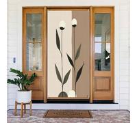 Stampa minimalista botanica n. 66 coperture decorative per porte, striscione per interni ed esterni, decorazioni per la casa primaverile estate autunno inverno Halloween Natale decorazioni per la casa