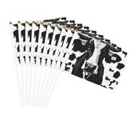 Stampa mucca bianca e nera stampa leggera bandiera palmare bandiere fronte-retro partito parata decorazione casa celebrazioni