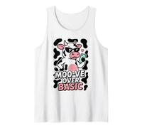 Stampa Mucca Estetica Western Bovine Chic Pastello Macchiato Canotta
