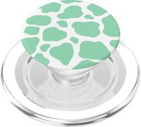 Stampa mucca verde menta verde acqua modello animale PopSockets PopGrip per MagSafe