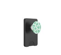 Stampa mucca verde menta verde acqua modello animale PopSockets PopWallet per MagSafe