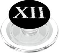 Stampa numero romano 12 XII ~ Dodici PopSockets PopGrip per MagSafe