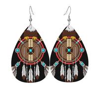 Stampa Orecchini Donna Native Eagle American Dream Catcher Symbol Art Orecchino Da Donna Confortevoli Orecchini Pendenti Lunghi Per Festa Della Mamma Decorazioni Bambina