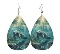 Stampa Orecchini Donna Pendenti Crazy Save Sea Cow Print Ciondolo Orecchio Confortevoli Orecchini Bambina per Festa Bambina Festa della mamma