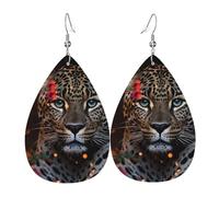 Stampa Orecchini Donna Pendenti Leopard and Butterfly Ciondolo Orecchio Confortevoli Teardrop Orecchini per Festa della mamma Festa Bambina