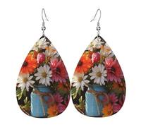 Stampa Orecchini Farm Fresh Flowers Spring Ciondolo Orecchio Confortevoli Orecchini Pendenti per Decorazioni Bambina Festa