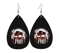 Stampa Orecchini Pendenti Donna Buffalo Native American Orecchino da Donna Leggero Orecchini Pendenti per Decorazioni Bambina Festa