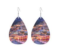 Stampa Orecchini Positano Amalfi Coast Italy Ciondolo Orecchio Confortevoli Teardrop Orecchini per Festa della mamma Festa Bambina