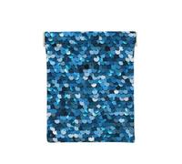 Stampa paillettes blu vintage, Spremere il portafoglio superiore da donna Borsa portaoggetti Piccola portamonete Portamonete