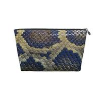 Stampa pelle di serpente, Borsa da toilette Borsa per trucco Borsa per cosmetici Borsa da toilette da viaggio portatile