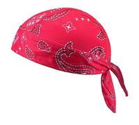 Stampa Pirata Bandane Cappello per le Donne Autunno Primavera Attività All'aperto Cappello Teschio Unisex Pullover Traspirante Street Hiphop Bandana per Donne Uomini Unisex, Rosso ameba, Taglia unica