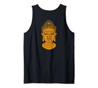 Stampa posteriore con testa di Buddha per meditazione e yoga Canotta