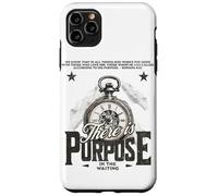 Stampa posteriore retrò «There is Purpose In The Waiting» di Christian Custodia per iPhone 11 Pro Max