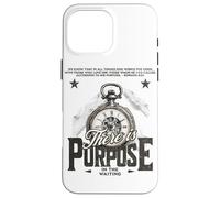 Stampa posteriore retrò «There is Purpose In The Waiting» di Christian Custodia per iPhone 16 Pro Max
