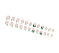 Stampa Quadrata Su Unghie Shamrock False Unghie Bastone Su 12 Dimensioni French Tips For Diys Art Decorations Acrilico Glues Nail Per Le Donne Clear
