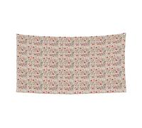 Stampa rustica di fiori di rosa 1'Pack Banner segno per Halloween, decorazione da appendere per interni ed esterni, resistente ai raggi UV con fori in metallo