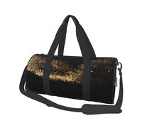 Stampa sabbia nera oro, Borsone da viaggio di grande capacità Borsa rotonda Borsa da viaggio sportiva Borsa da viaggio Borsa da fitness