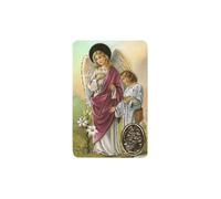 Stampa San Rafael Arcangelo con medaglia, Religion/Religious Card
