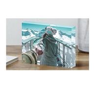Stampa su BLOCCO ACRILICO PLEXI (vetro acrilico) 100% QUALITà ITALIA - LA TUA FOTO - Idea Regalo Casa quadro cucina stanza da letto soggiorno (20X20 CM)