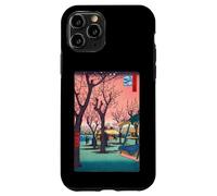 Stampa su legno giapponese Sakura Cherry Blossom - Sunset Art Custodia per iPhone 11 Pro