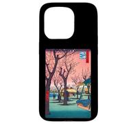 Stampa su legno giapponese Sakura Cherry Blossom - Sunset Art Custodia per iPhone 15 Pro
