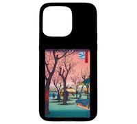 Stampa su legno giapponese Sakura Cherry Blossom - Sunset Art Custodia per iPhone 15 Pro Max
