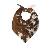 Stampa su pelle di mucca rossa e bianca,Sciarpa bandana per uomo e donna - Bandane eleganti e versatili per il collo e la testa