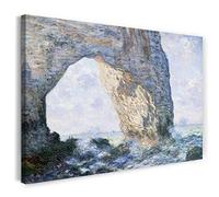 Stampa su tela (120x80cm): Claude Monet - Il Manneporte a Etretat (1883)