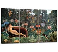 Stampa su tela 3 parti(120x80cm): Henri Rousseau - Il sogno