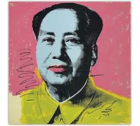 Stampa su tela 40x40 cm Senza Cornice Famoso Andy Warhol "Mao Zedong" Poster Wall Art Picture Stampa Ufficio Sala Conferenze Complementi Arredo Casa