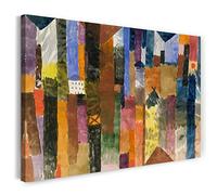 Stampa su Tela (60x40cm): Paul Klee - Prima della Città (1915)
