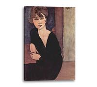Stampa su tela (60x80cm): Amedeo Modigliani - Seduta donna