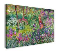 Stampa su tela (80x60cm): Claude Monet - Il Giardino Iris a Giverny
