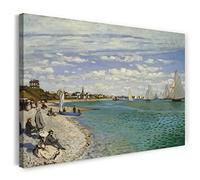 Stampa su tela (80x60cm): Claude Monet - Regata a Sainte-Adresse (1867)