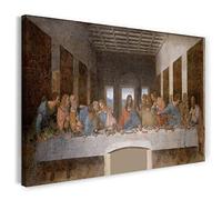 Stampa su tela (80x60cm): Leonardo Da Vinci - L'Ultima Cena