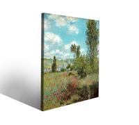 Stampa su tela Claude Monet Sentiero di papaveri a Saint Martin quadro famoso
