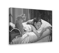 Stampa su tela con Audrey Hepburn, stampa "Colazione da Tiffany", per camera da letto, ufficio, stanza, regalo, 60 x 90 cm