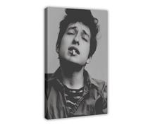 Stampa su tela con Bob Dylan, decorazione per camera da letto, ufficio, camera da letto, regalo, 20 x 30 cm
