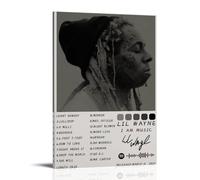 Stampa su tela con immagine di Lil WayneArt I Am Music, riproduzione moderna su tela, stampa artistica su tela, stampa artistica da parete per casa e ufficio, con cornice, stile 60 cm x 91 cm